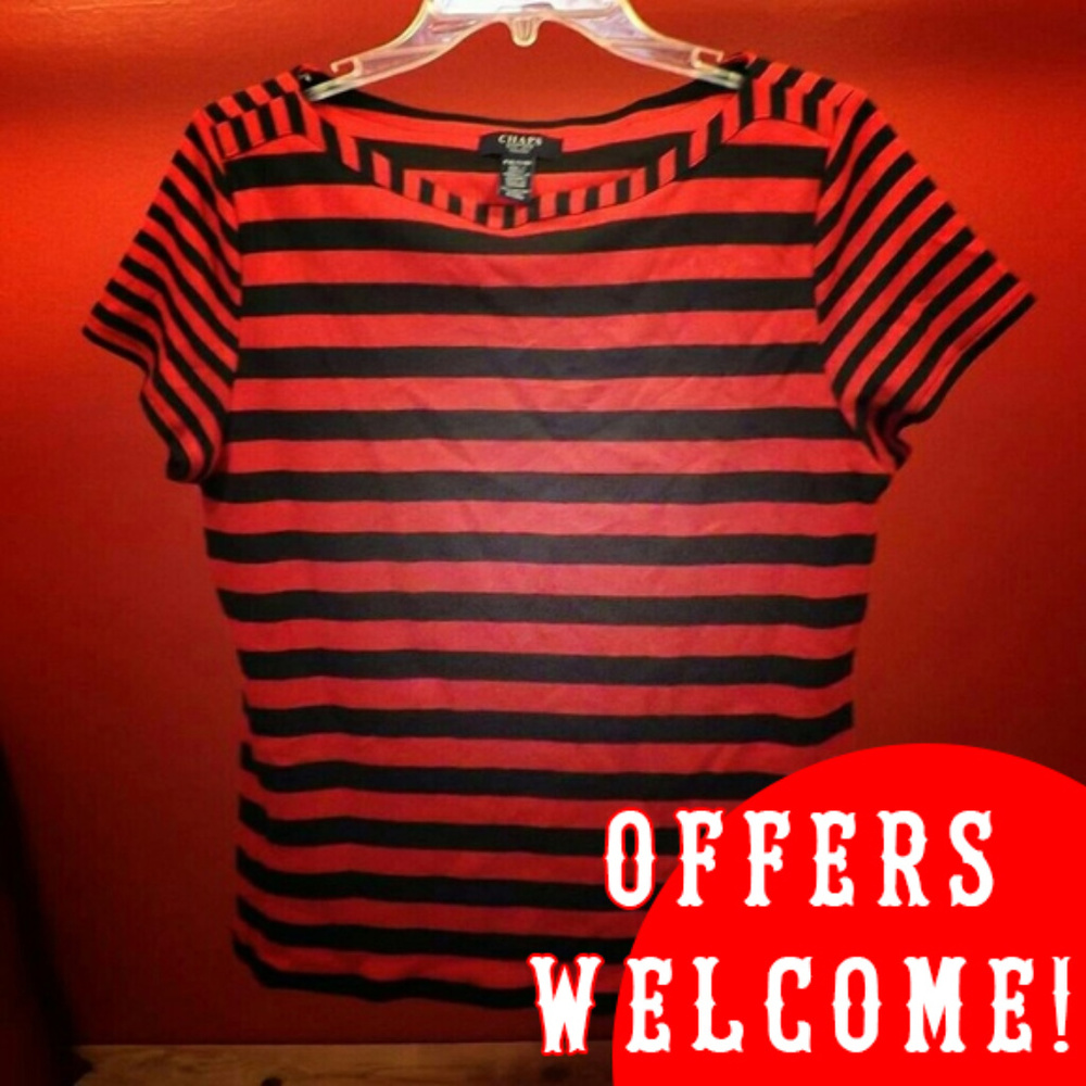 Chaps Short Sleeved Blouse for Women